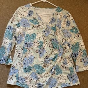 EUC 3/4 sleeve pull-over Talbot's L t-shirt